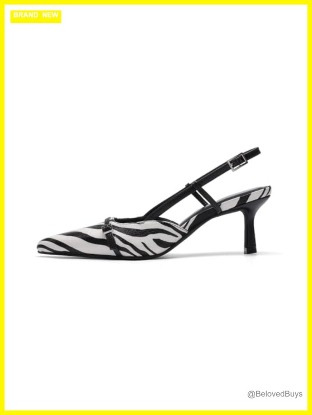 Women's Pointed Toe Stiletto Heels Slingback Slip-on Pumps Patent Suede Dress